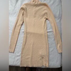 Forever 21  cream ribbed knit mini dress